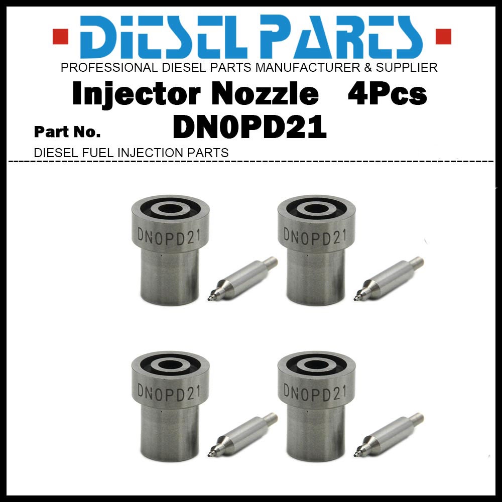 4x ดีเซลหัวฉีดน้ํามันเชื้อเพลิงเคล็ดลับ DN0PD21 DNOPD21 ND-DN0PD21 สําหรับ Kubota V1405 / Mitsubishi