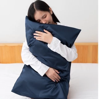 ปลอกหมอนไหมน้ำแข็ง ส่งฟรี หน้าไม่ยับ ผมไม่ฟู Ice Silk Satin Pillowcase