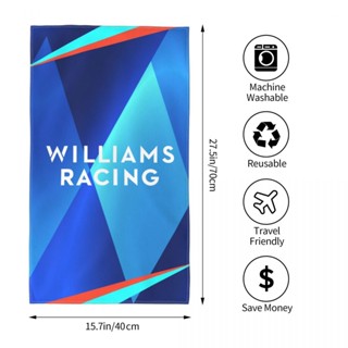 Williams Racing FW44 livery ผ้าขนหนู ทรงสี่เหลี่ยม ขนาด 70x40 ซม. สําหรับออกกําลังกาย โยคะ วิ่ง กลางแจ้ง