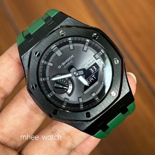 Gshock Casioak Bluetooth Tough Solar Black Hulk Green Strap