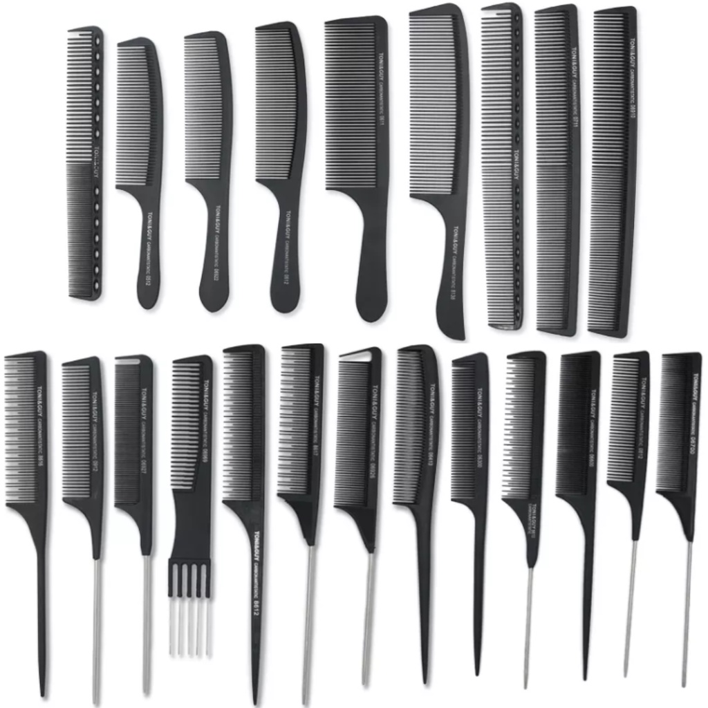 หวีผม หวีซี่ คาร์บอนไฟเบอร์ กันไฟฟ้าสถิต ผู้ชาย ผู้หญิง Hair Comb For men and women
