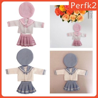 [Perfk2] Doll Clothes Dress Set Sailor Suit Uniforms for 30cm 12 Doll Accessory