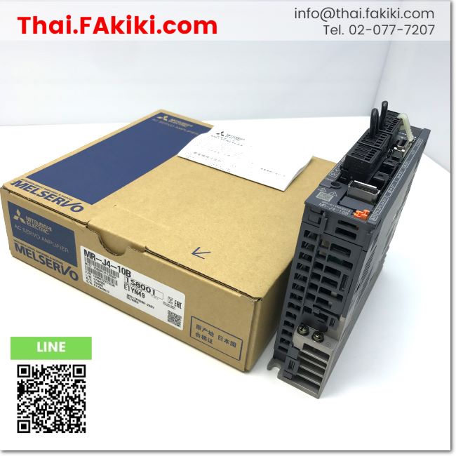 พร้อมส่ง,(A)Unused, MR-J4-10B Servo Amplifier ,ชุดควบคุมการขับเคลื่อนเซอร์โว สเปค AC200V 0.1kW ,MITS