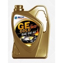 บางจาก GE GOLD 5W40 จีอี โกลด์ น้ำมันเครื่องเบนซินสังเคราะห์แท้