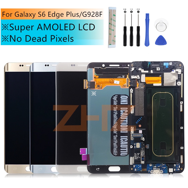 อะไหล่หน้าจอสัมผัส LCD แบบเปลี่ยน สําหรับ SAMSUNG Galaxy S6 Edge Plus G928 G928F SAMSUNG S6 Edge Plus LCD 5.7 นิ้ว