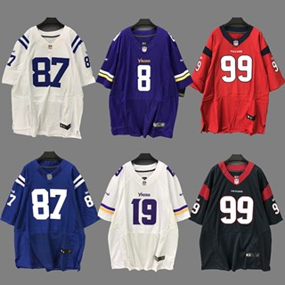 เสื้อกีฬารักบี้ ปักลาย Nfl American Football Jersey ทรงหลวม พลัสไซซ์ สไตล์ฮิปฮอป แนวสตรีทแดนซ์ สําหรับผู้ชาย และผู้หญิง