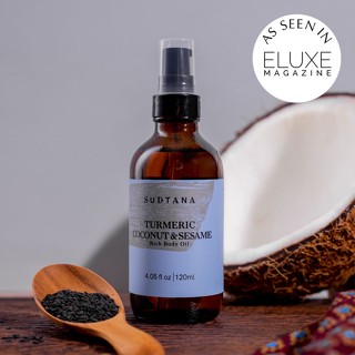 Coconut, Turmeric &amp; Sesame Moisturising Body Oil บอดี้ออยล์มะพร้าว ขมิ้น และงา