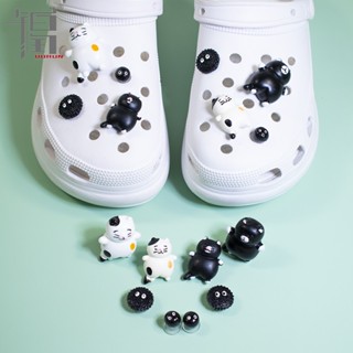 Croc Jibz ชุดจี้กระดุม รูปแมวน่ารัก สําหรับรองเท้า DIY