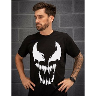 เสื้อยืดผ้าฝ้าย Lint9 {พร้อมส่ง เสื้อยืดผ้าฝ้าย 100% พิมพ์ลาย Venom หน้าหลัง พลัสไซซ์ XS-6XL ของขวัญคริสต์มาส สําหรับผู้