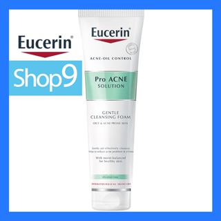 Eucerin Pro Acne Solution Soft Cleansing Foam 150G หมดอายุ  23/10/2024 ยูเซอรีน โปร แอคเน่ โซลูชั่น ซอฟท์ คลีนซิ่ง โฟม