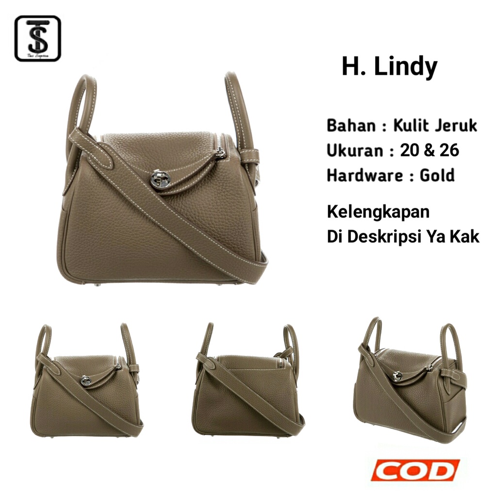 กระเป๋า 182026Hermes Lindy Mocca/Khaki Premium | กระเป๋าสะพายข้างและสะพายข้างผู้หญิงนําเข้า