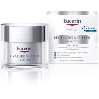 Eucerin Hyaluron filler day cream 15 lsf สำหรับผิวแห้ง