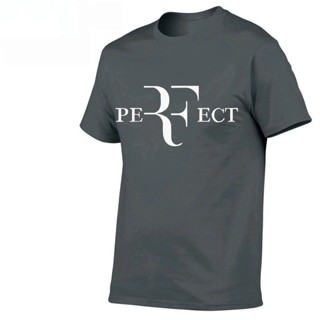 เสื้อยืดผ้าฝ้าย Sanc6 {พร้อมส่ง เสื้อยืด ผ้าฝ้าย 100% พิมพ์ลายตัวอักษร Rf Perfect Roger Federer พลัสไซซ์ XS-4xl ของขวัญค