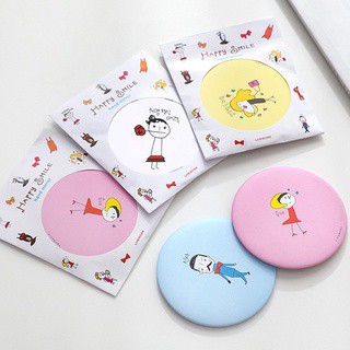 [พร้อมส่งจากไทย] กระจกพกพา กระจกส่องหน้าพกพา กระจกแต่งหน้าขนาดเล็ก 7 ซม. A219