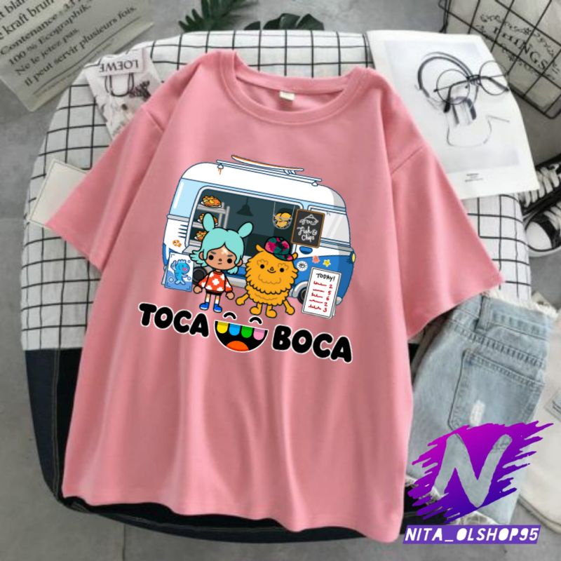 เสื้อผ้าเด็ก Toca Boca Life World เสื้อยืดเด็ก Toca Life World Toca Boca ชื่อฟรี