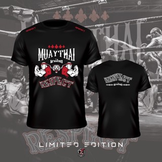 เสื้อยืดผ้าฝ้ายพิมพ์ลายแฟชั่น เสื้อยืด ผ้าเรยอน พิมพ์ลาย Muaythai สําหรับผู้ชาย และผู้หญิง