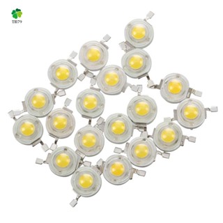 หลอดไฟ LED 2 Pin SMD 1W 3-3.2V สีวอร์มไวท์ 20 ชิ้น