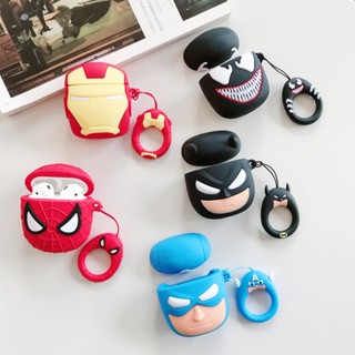 เคสหูฟังบลูทูธไร้สาย ซิลิโคนนิ่ม ลายซุปเปอร์ฮีโร่ DC สําหรับ Apple Airpods Pro 2 Case 3 1