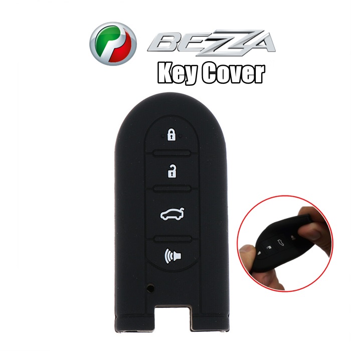 Perodua Bezza / New MYVI Keyless Push Start รีโมทกุญแจรถ ปลอกซิลิโคน 4 ปุ่ม