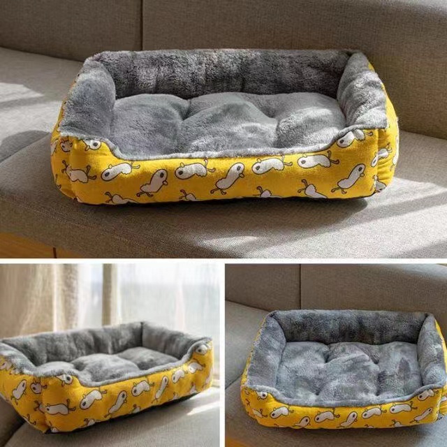 ที่นอนสัตว์เลี้ยง เตียงสุนัข เตียงแมว ที่นอนแมว เบาะสัตว์เลี้ยง เตียงหมา นุ่มสบาย ด้านล่างมีกันลื่น ไม่มีหมอน มี3ขนาด - รูปที่ 5