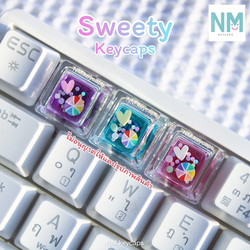 คีย์แคป Sweety Candy สำหรับESC,แถว F Mechanical keyboard<p>“><center><h4></h4><p><p><font color=