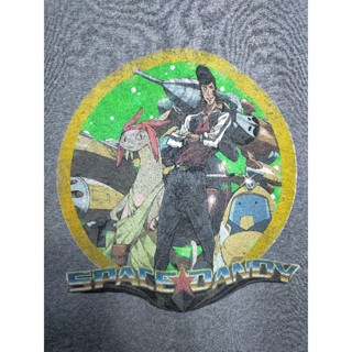 เสื้อยืด มือสอง ลายการ์ตูน space dandy อก 44 ยาว 29