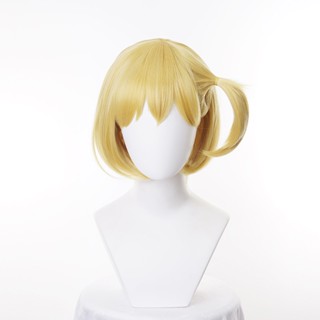 มิสคู ไฮคิว!! Hitoka Yachi วิกผมสั้น สังเคราะห์ สีทอง สําหรับแต่งคอสเพลย์