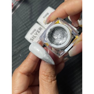 สีเพ้นท์ลายเกาหลี No.08 Silver สีเงิน