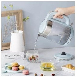 BEAR Glass Kettle กาต้มน้ำไฟฟ้า แบร์ รุ่น BR0012 ดื่มเครื่องดื่มร้อนๆ ด้วยกาต้มน้ำแบบแบบแก้ว ความจุ 1.7 ลิตร ชงชา ชงกาแฟ