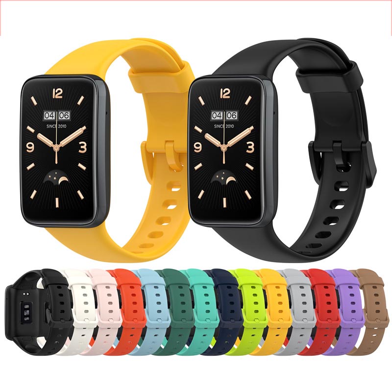 สําหรับ xiaomi Mi band 7 pro smart Bracelet Strap ซิลิโคนวงเปลี่ยนสายนาฬิกากีฬาสายรัดข้อมืออุปกรณ์เสริมสําหรับ xiaomi smart band 7 pro