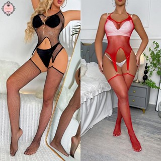 Bodystocking See-through Sleepwear Stockings Temptatio Womens Bodysuit