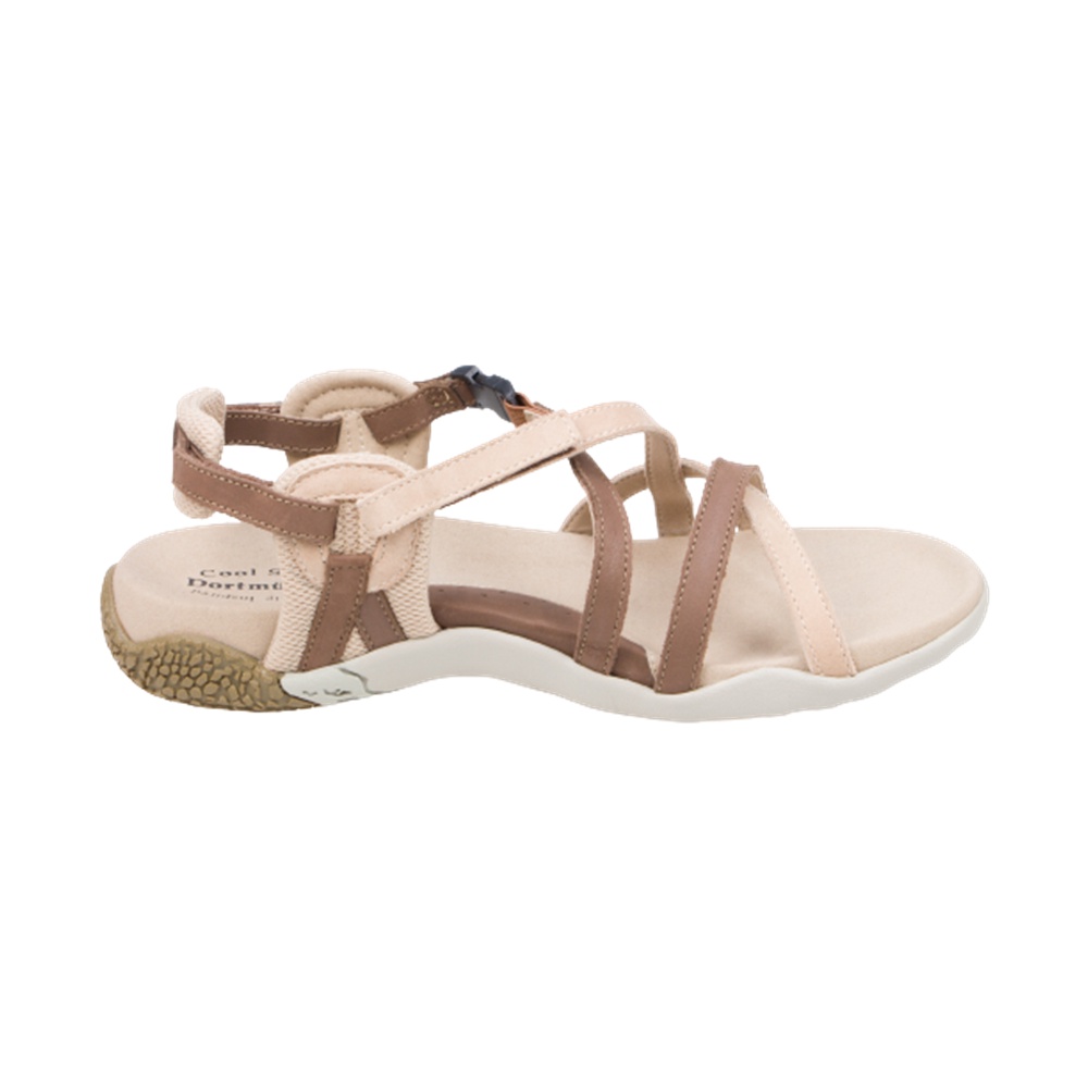 Dortmuend JF702 077-000 Taupe "Flats & Comfort" รองเท้าส้นเตี้ยเพื่อสุขภาพ เท้าแบน อุ้งเท้าสูง