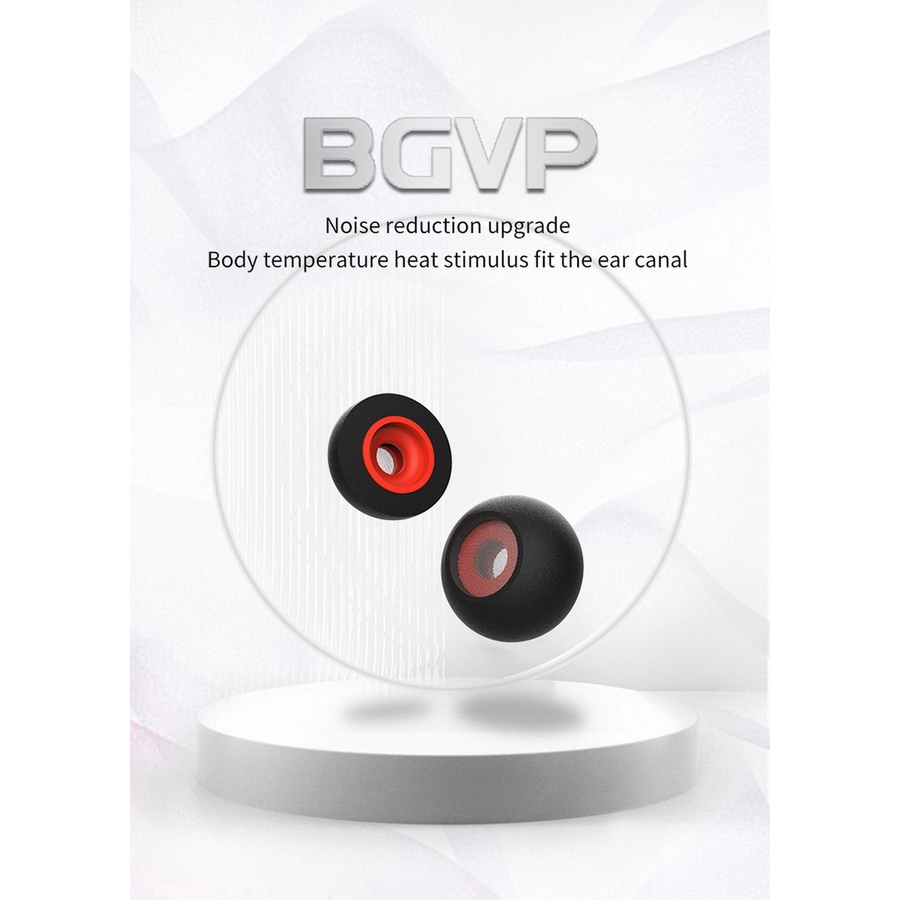 BGVP Memory Cotton จุกหูฟังเมโมรี่ กันฝุ่น กันเหงื่อ ใส่ได้สบายหู