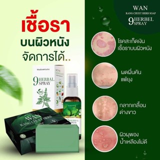 สบู่ว่านรางจืด/สเปรย์ 🌿 (พร้อมส่ง/มีปลายทาง) 9 Herbal : ผดผื่นคัน สิวหลัง สะเก็ดเงิน หนังอักเสบ สังคัง กลากเกลื้อน