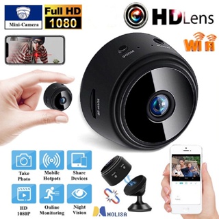 A9 1080P Hd Wifi กล้อง Ip ขนาดเล็ก Home Security กล้อง Night Vision การตรวจสอบแบบไร้สาย MOLISA