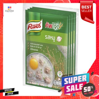 คนอร์ โจ๊กกึ่งสำเร็จรูป รสหมู 35 ก. แพ็ค 4Knorr Instant Porridge Pork Flavor 35 g. Pack 4