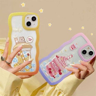 เคสโทรศัพท์มือถือ TPU ลายผลไม้ ชา ขอบคลื่น สําหรับ Realme C30 C31 C35 C21Y C25Y RealmeC11 C25 C17 C15 C12 C3 C2 Realme 8i 7i 5 5i 6i 7 Pro HOSTR