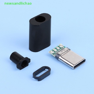 Newsandlichao 2 ชุด Type-C Mirco USB 3.1 กระแสไฟสูง ชาร์จเร็ว เชื่อมต่อ ปลั๊กตัวผู้ ดี