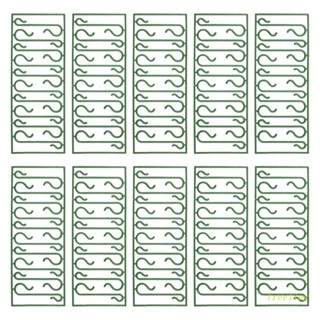 Treeling ตะขอลวดพลาสติก รูปตัว S สําหรับแขวนตกแต่งต้นคริสต์มาส 100 ชิ้น