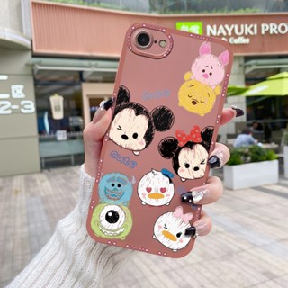 เคสโทรศัพท์มือถือ ซิลิโคนนิ่ม กันกระแทก กันรอยกล้อง ลายการ์ตูนมิกกี้ มินนี่เมาส์น่ารัก สําหรับ iPhone 6 Plus 6s Plus 7 Plus 8 Plus SE 2