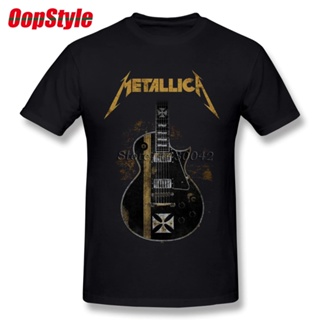 เสื้อยืดผ้าฝ้ายพิมพ์ลายแฟชั่น Sanc6 {พร้อมส่ง เสื้อยืดผ้าฝ้าย 100% พิมพ์ลาย Metallica Music Band โอเวอร์ไซซ์ โอเวอร์ไซซ์