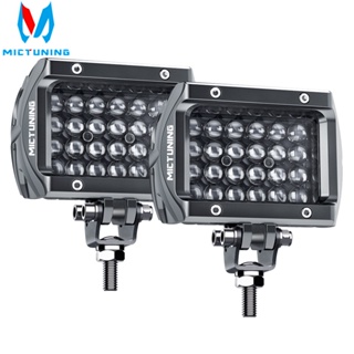 MICTUNING 2pcs 4&amp;quot; K1 LED Work Light Bar 4-Row Spot Flood Combo Beam Car Led Driving Lamp Off Road For Jeep SUV ATV