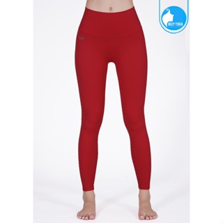 IBY - Yoga High Waist Long Legging Sun Bright - Cherry Red แดงเชอรี่