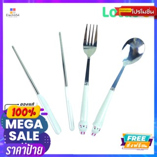 โลตัส ชุดช้อนส้อมตะเกียบพร้อมกล่องLOTUSS CHOPSTICKS CUTLERY SET BOX