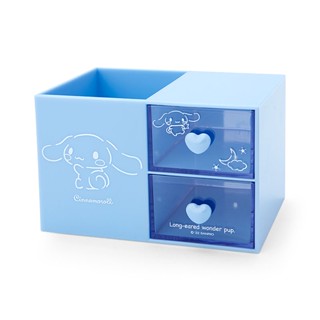 ที่วางปากกาพร้อมลิ้นชักใส่ของ Plastic Chest with Pen Stand ลาย Cinnamoroll cn / Cinnamoroll