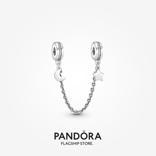 Pandora เครื่องประดับเงิน จี้รูปดวงจันทร์และดาว w1022