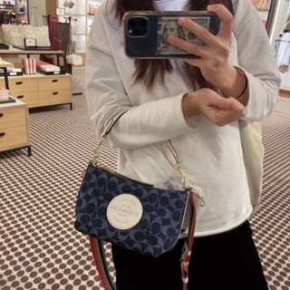 NEW COACH DEMPSEY SHOULDER BAG IN SIGNATURE JACQUARD WITH PATCH (COACH C2825)