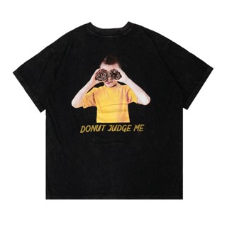 เสื้อยืดโอเวอร์ไซส์เสื้อยืด MCF DONUT JUDGE MES-3XL