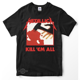 เสื้อยืด พิมพ์ลาย metallica Kill It all Premium metallica kaos band metallica and justice enter sandman สําหรับผู้ชาย