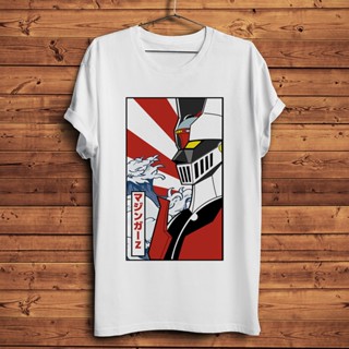 เสื้อยืดลําลอง แขนสั้น พิมพ์ลายอนิเมะ Mazinger Z ROBOT Kabuto Koji แฟชั่นฤดูร้อน สไตล์ญี่ปุ่น สําหรับผู้ชาย และผู้หญิงS-